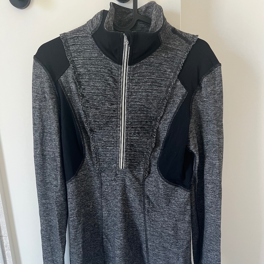 LuluLemon Pullover Grey Half Zip  Sweater